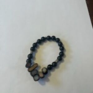 Jelly's Jewelry and Boutique Black Beaded Bracelet with Stone Accents